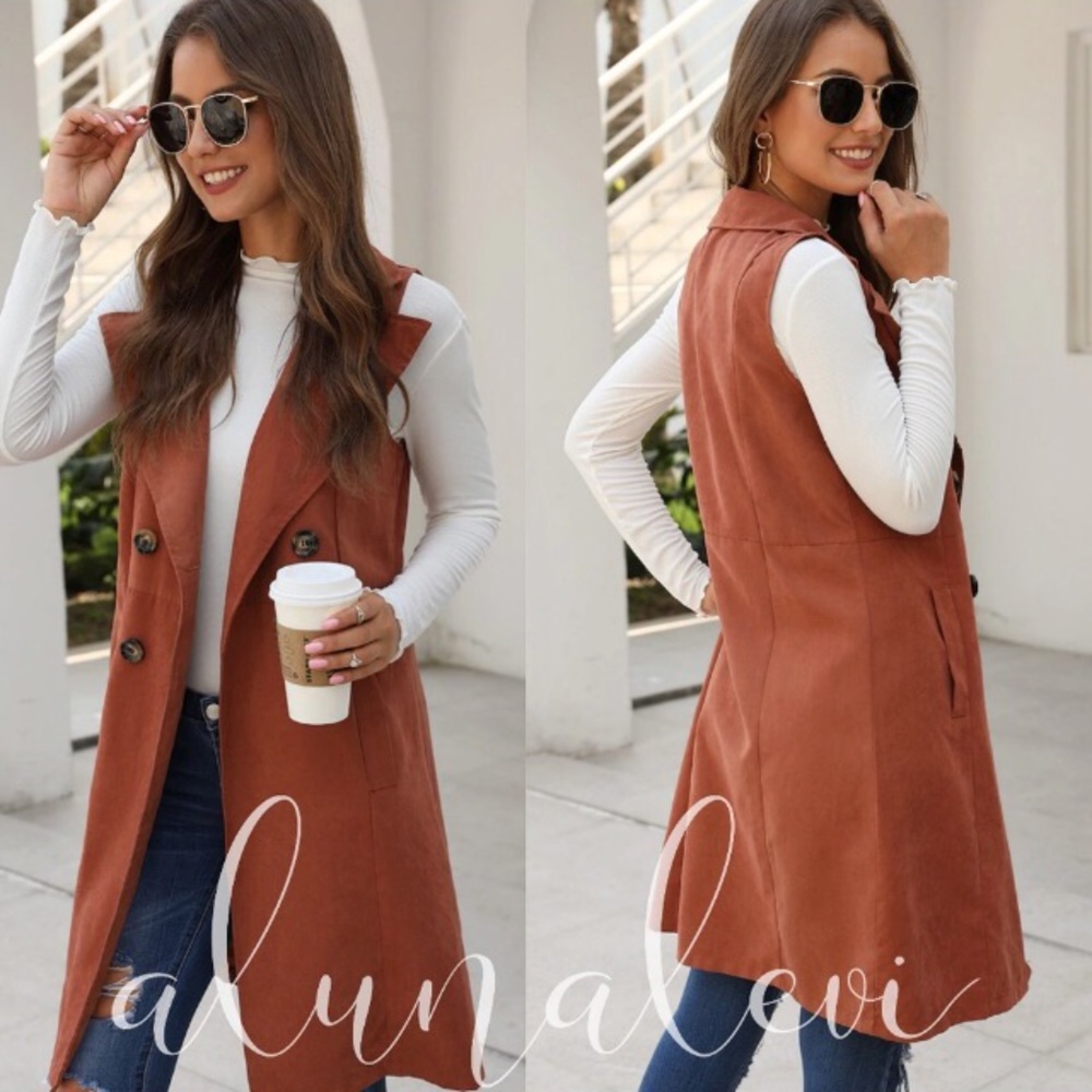 💓 LAST ONE 💓 Chic Trench Vest (L) - Picture 2 of 8